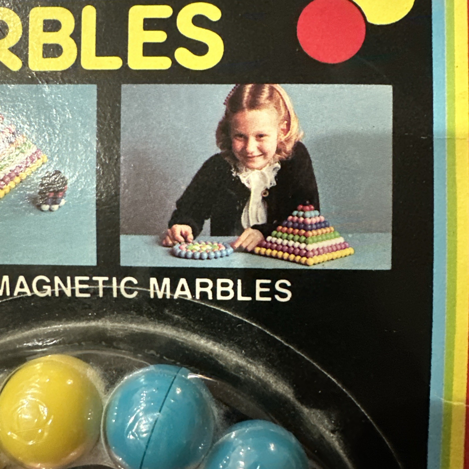Magnetic Marbles Company 20 Marbles NIP NEW 1984 Dead stock