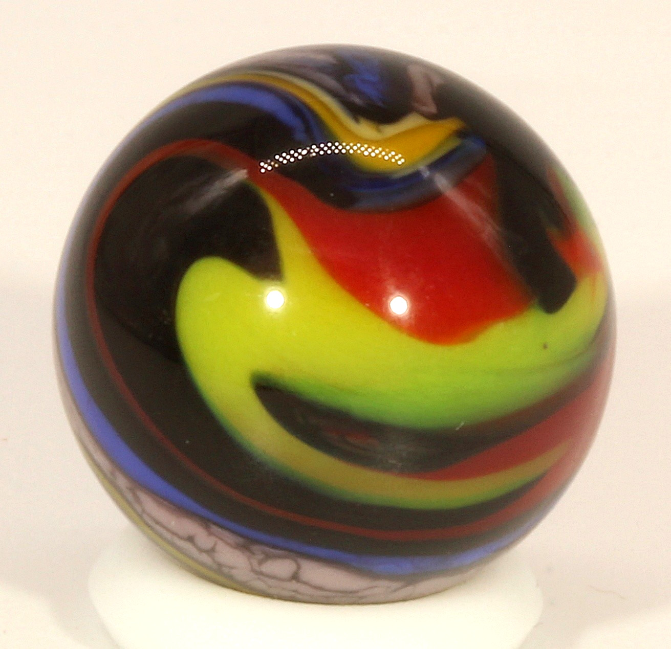 Steve Willis 2014 Handmade Lampwork Art Glass Marble 19/32″