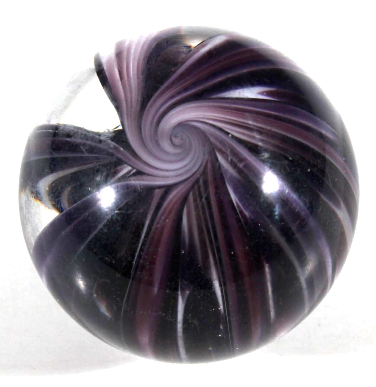 LARGE 1.5/8″ BEAUTIFUL AMAZING HANDMADE CONTEMPORARY MARBLE SPHERE W/STAND MINT!