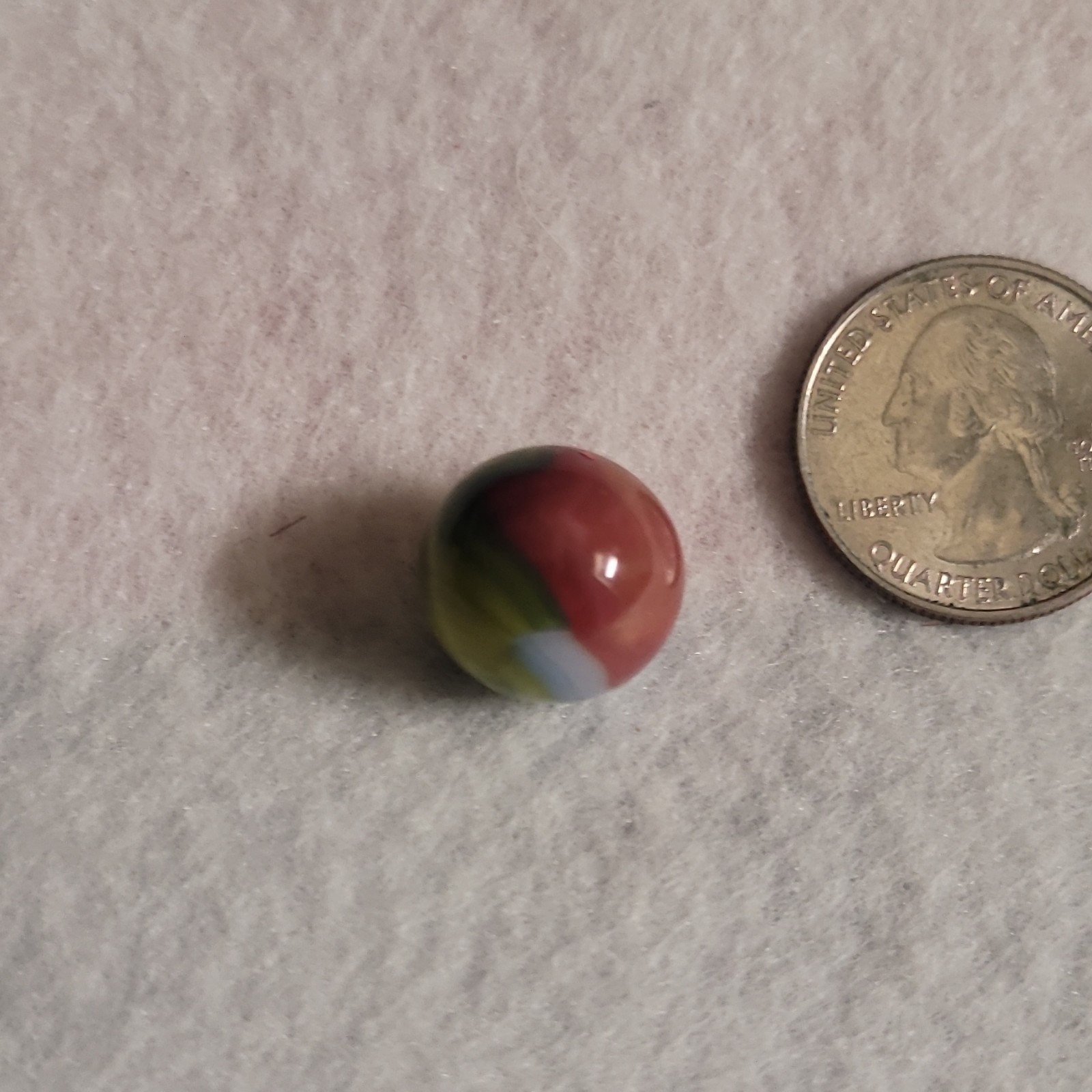 Machine Made Swirl Toy Marble Red Blue Green Pattern for Ages 8 Years & Up