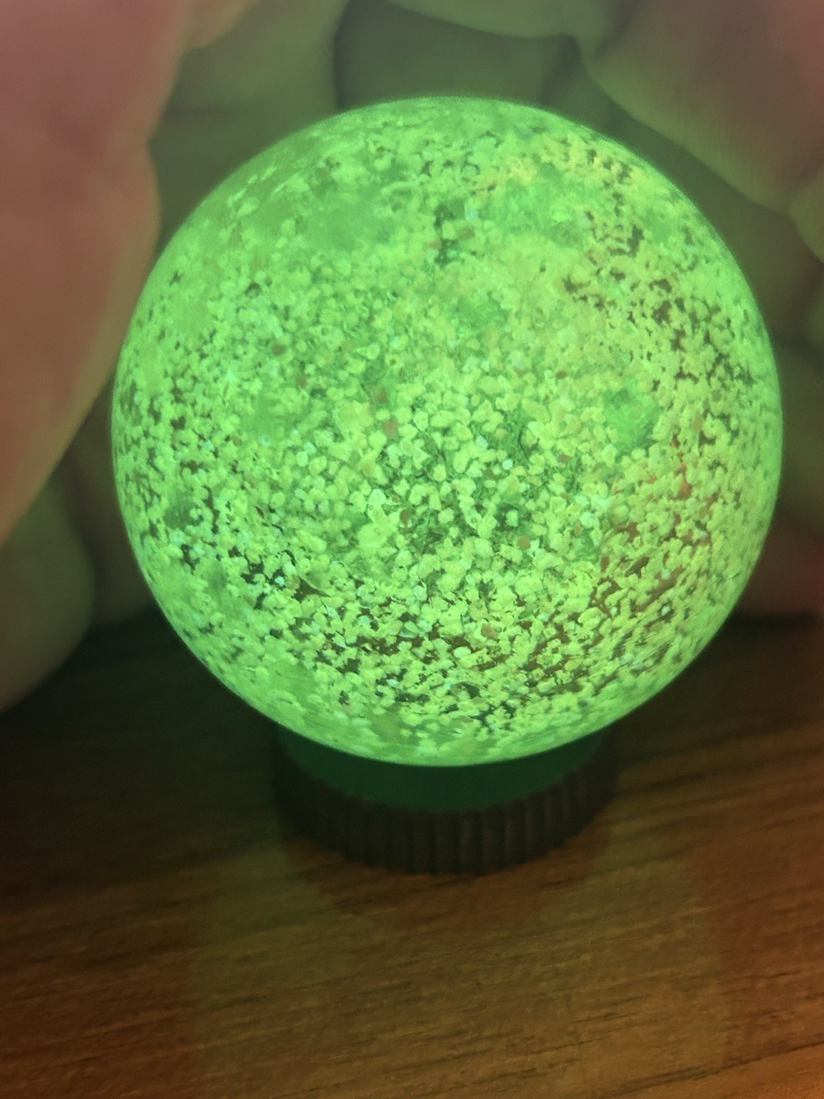 2” 50mm Glow In The Dark Marble Sphere UV Reactive ling Wave Short 365 395
