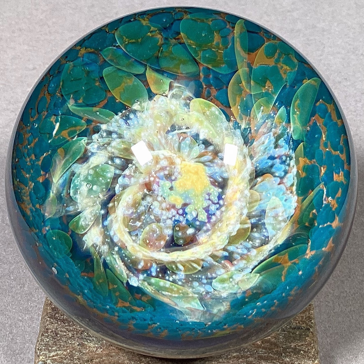 Vortex Marble Handmade by Bill Grout 2.16″ Spare Galaxy 062126 Boro Glass