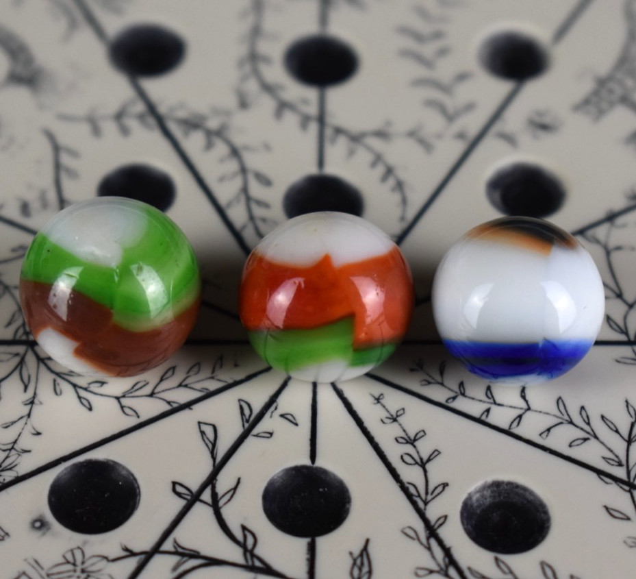 Vintage Marble King Rainbow Lot – 1″ Shooter /Boulder and x12 Standard Size