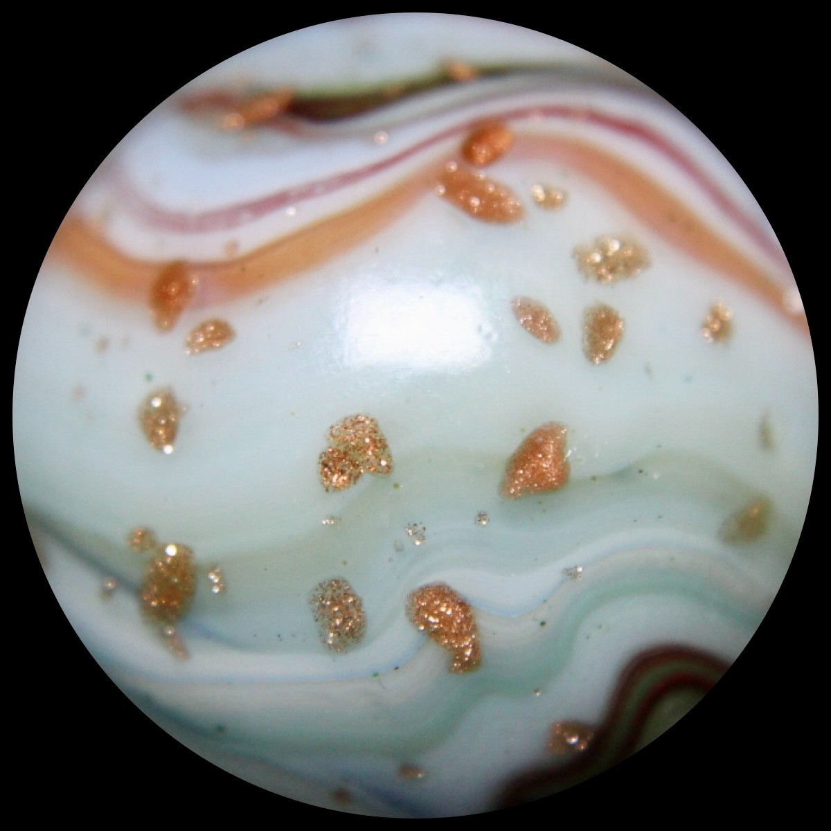 DAS Harvest Moon Marble Collector Series: Wild Dichroic w/Lutz