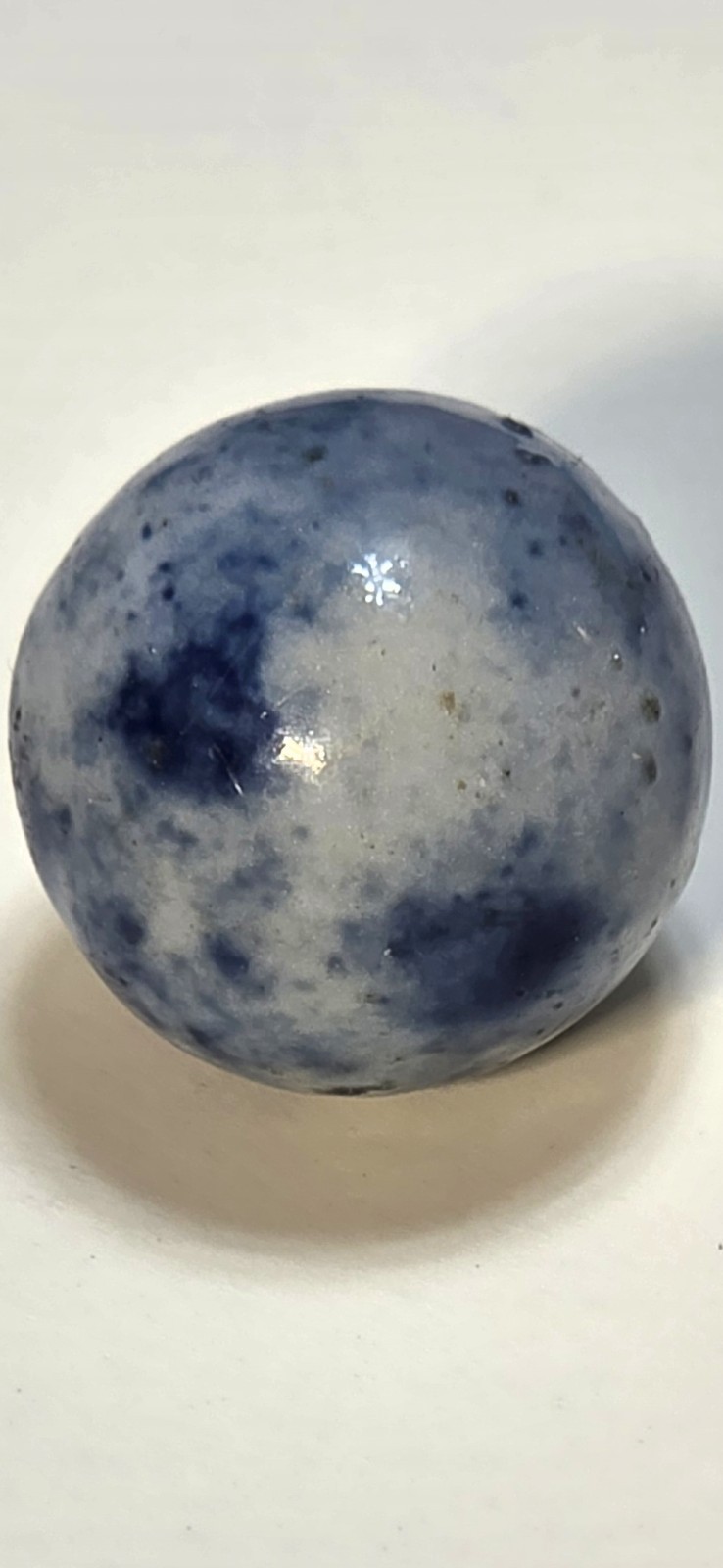 Antique Handmade Bennington Hummingbird Stoneware Marble w/Salt Glaze & Kiln Eye