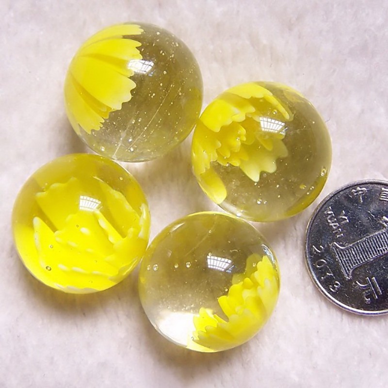 25mm Glass Beads Marbles Decorative Glass Balls DIY Decoration Kids Toy Game