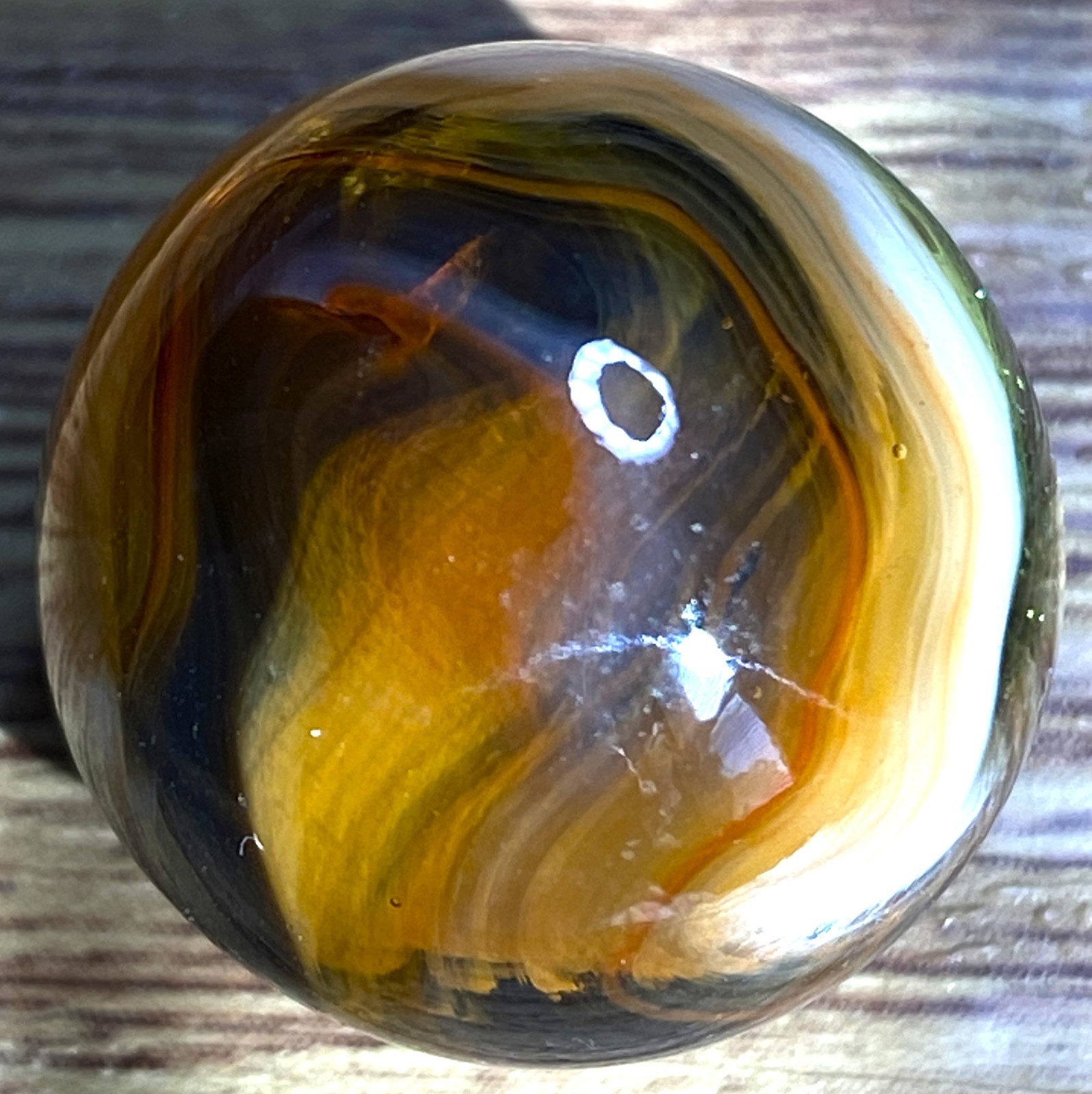 WOW ! SUPER AVENTURINE PATCH / OXBLOOD THIN LINES TRANSPARENT SHOOTER .72″ M202