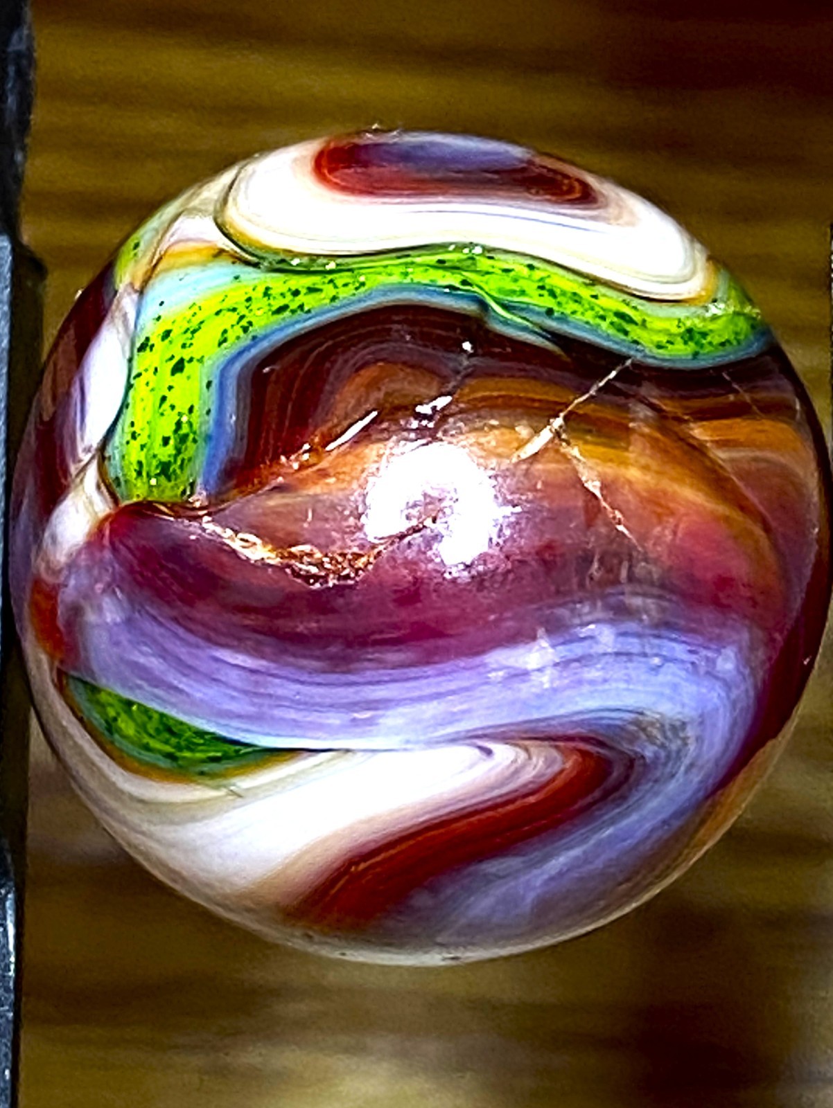 DAS/JABO WOWZERS / UNIQUE LOOKING MARBLE SWIRLED LARGER SHOOTER .79″ BOX03/242