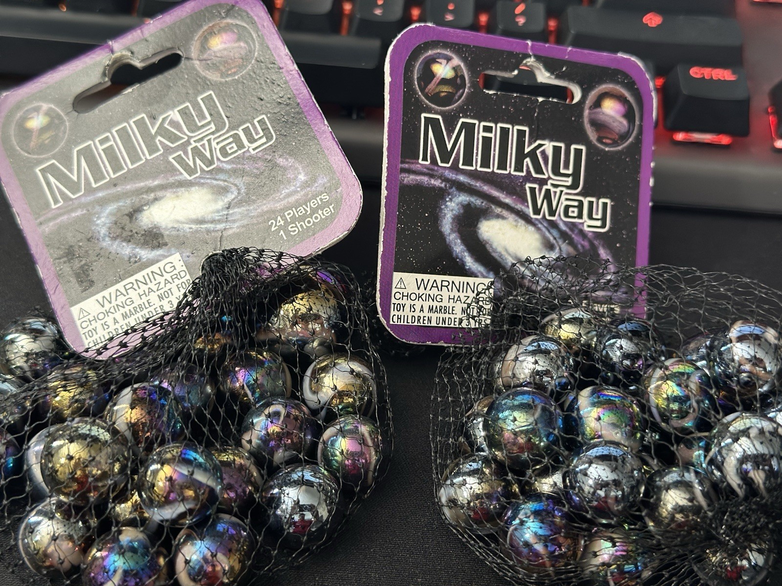 Mega Marbles 24 Players 1 Shooter Milky Way