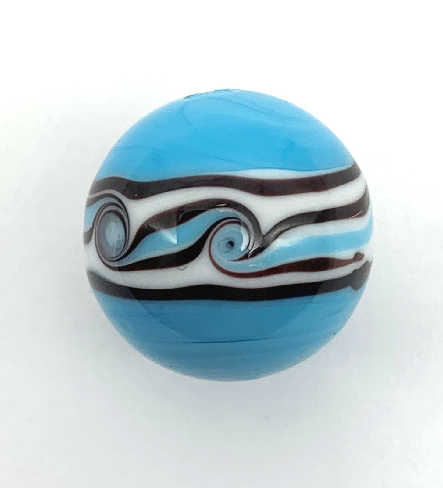 NEW for 2022! 16mm “Riptide” Handmade Art Glass Marbles Set of 4 Colors (5/8th”)