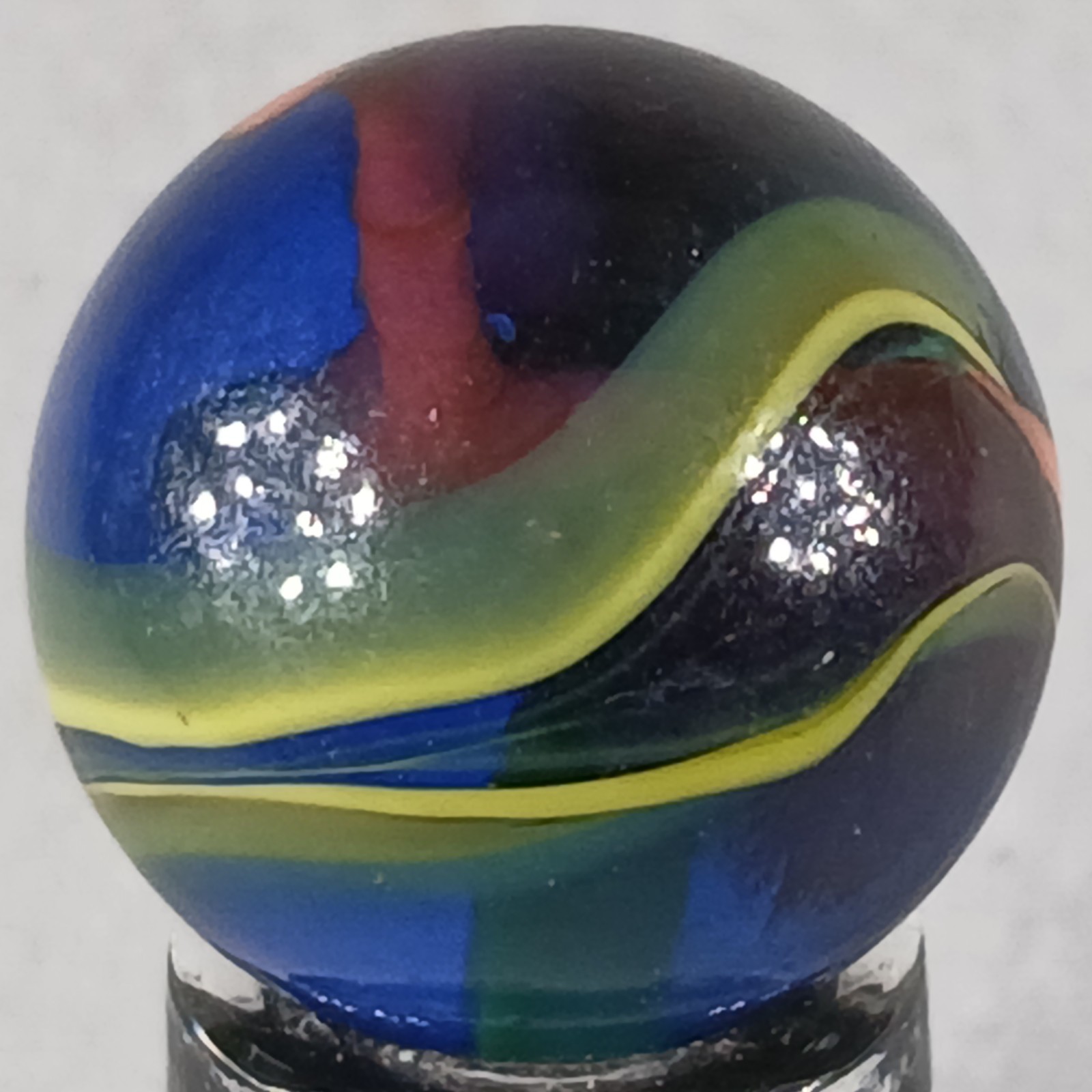Vintage King Marbles Deep Orchid .61 Inches Near-Mint Condition