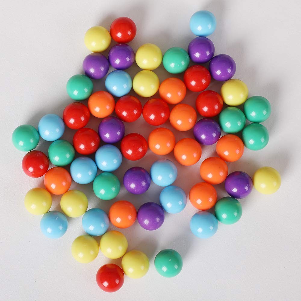 Laviesto Game Replacement Balls for Chinese Checker,60 Pcs Solid Color Replaceme