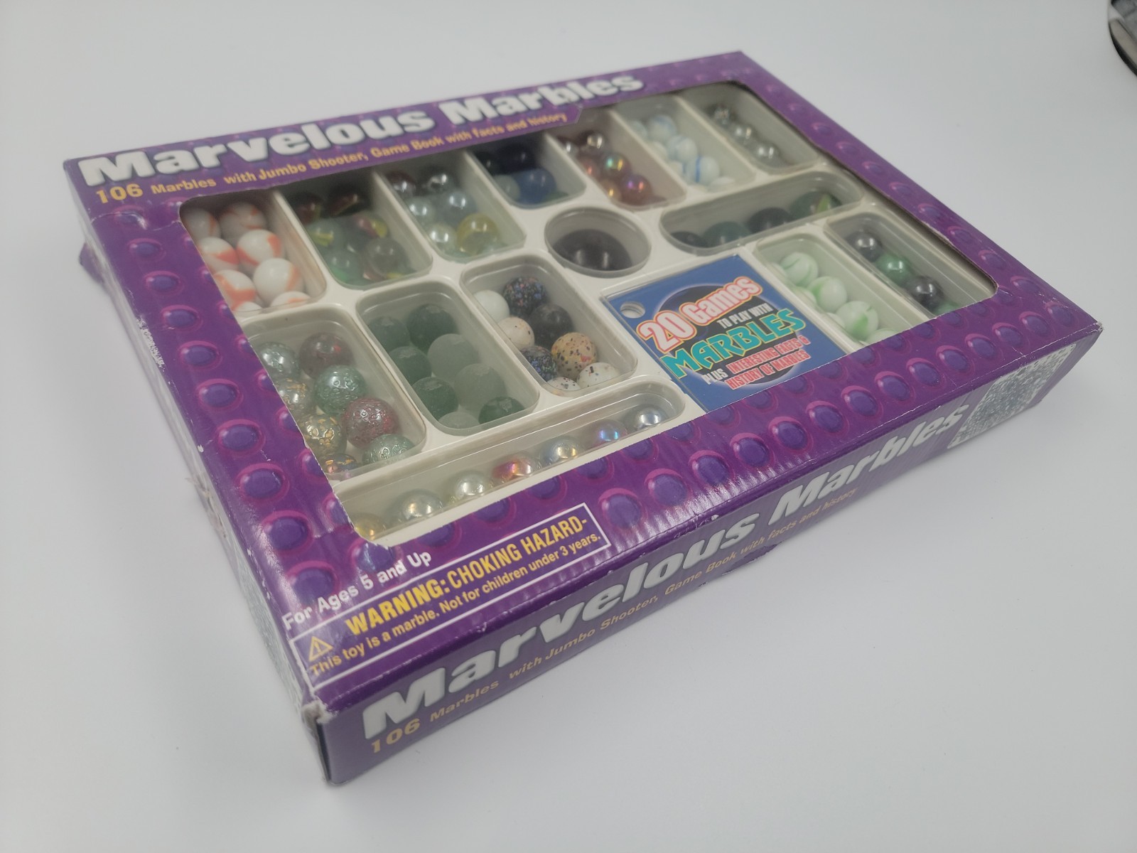 Vintage Marvelous Marbles with 106 Jumbo Shooter Game Book