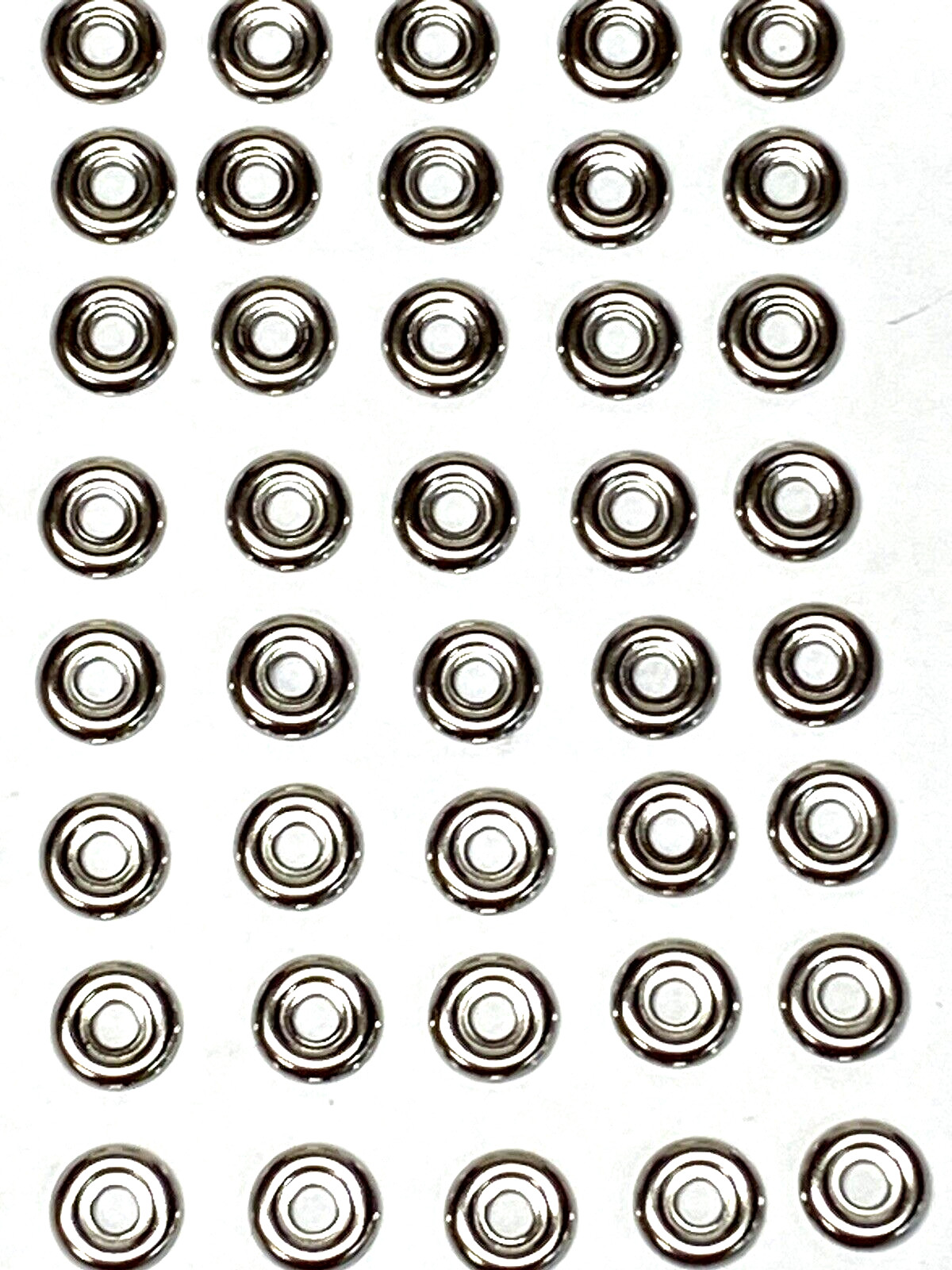 50 pcs – Stainless Nickel Glass Marble Display Stands For 18-35mm Marbles