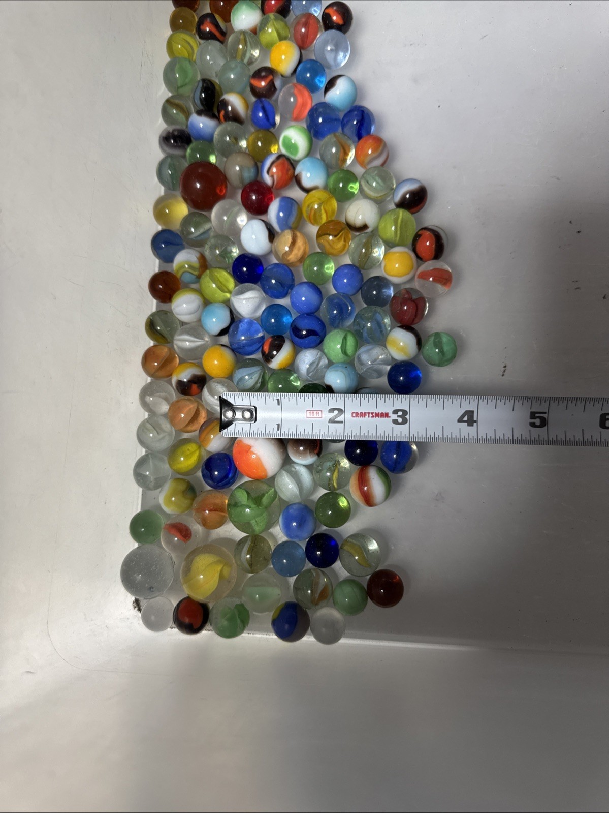 Marbles Glass Vintage Lot Of 140 (1 Lb13oz)