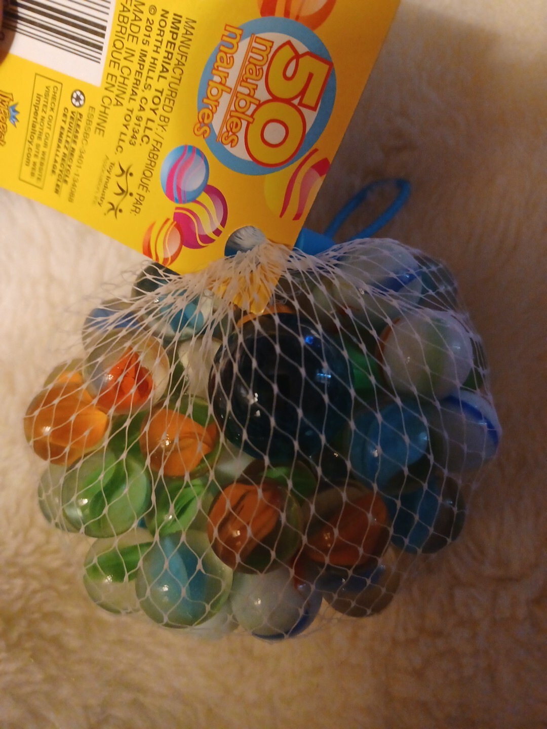 Ages 5+ Toy Marbles 50 Pack by IMPERIAL TOY NEW includes One Shooter