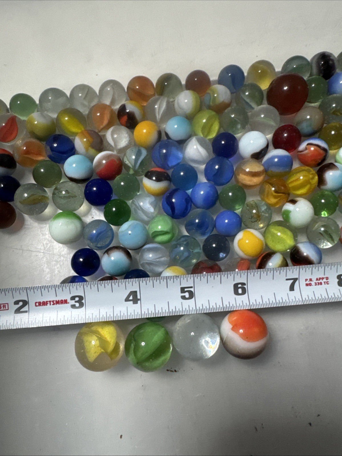 Marbles Glass Vintage Lot Of 140 (1 Lb13oz)
