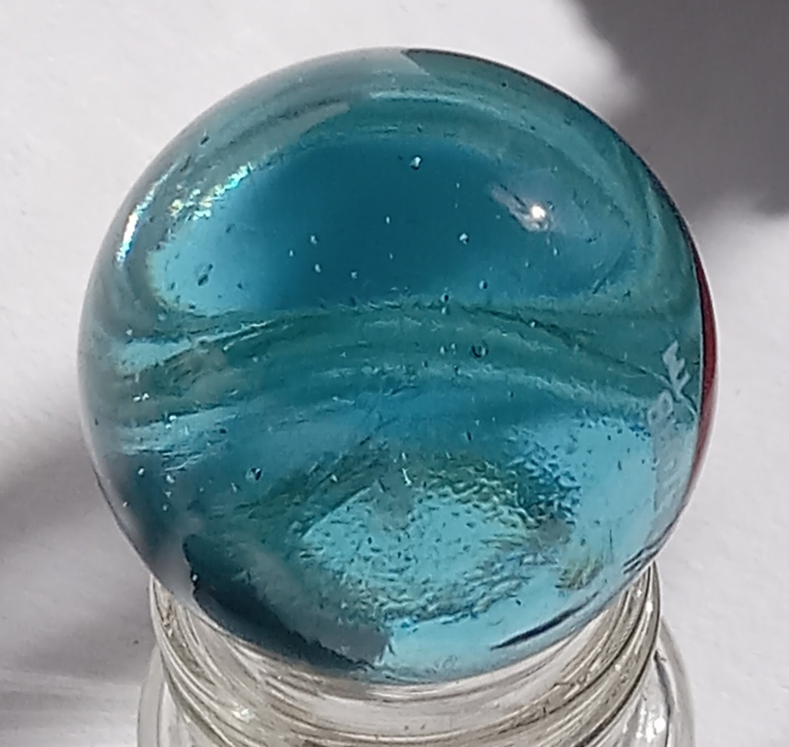 Vintage #100 Voltorb Vintage Pokémon Marble Collectible in PALE TEAL
