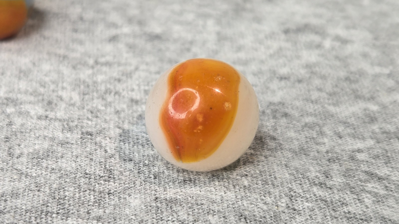 Vitro Agate Conqueror Marbles – Clear Base Brushed Patches | Lot of 12 #007