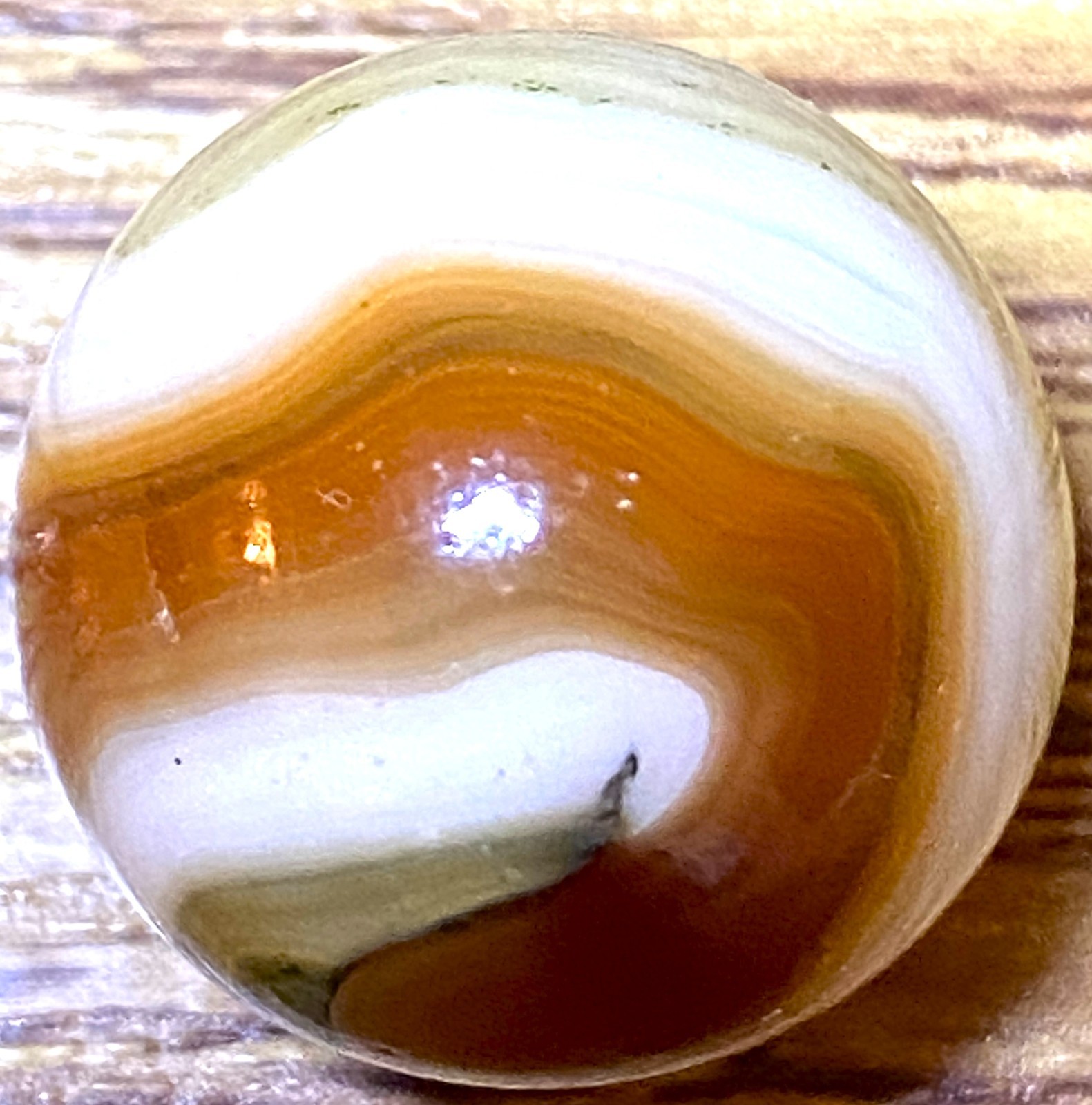 AVENTURINE SEAMED COLORED BROWNS SWIRLED SHOOTER .71″ BOX03/146