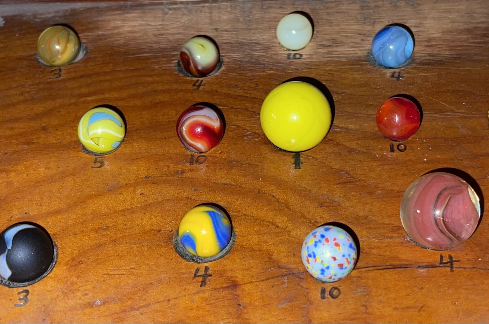Vintage Marble Mix Lot – 18 Total, 8 Are UV reactive, 2 Ceramic, 3 Hybrids