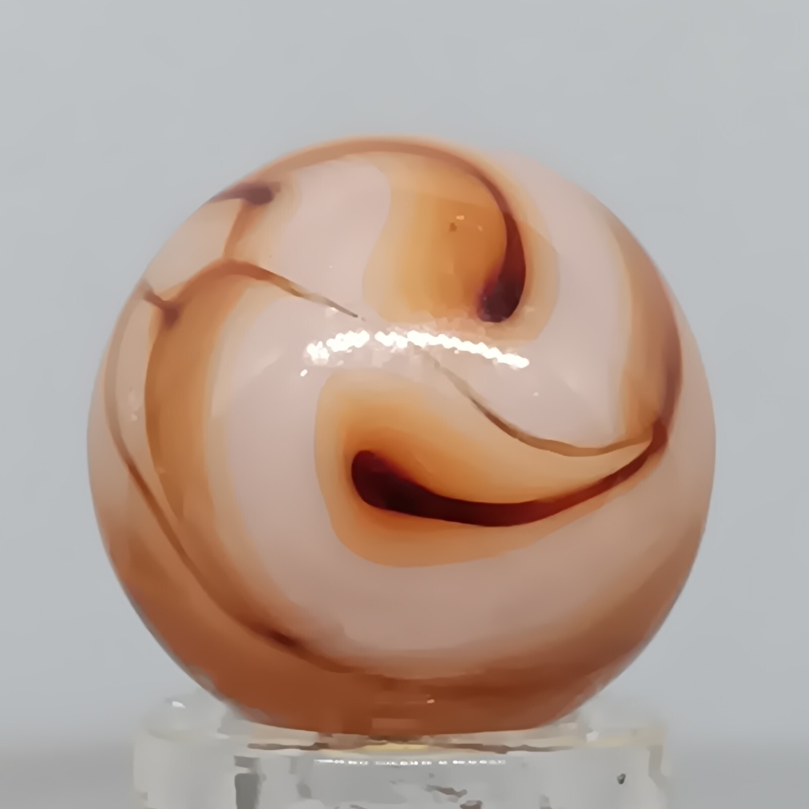 Vintage Champion Swirl Marble .61 Inches Near-Mint Condition