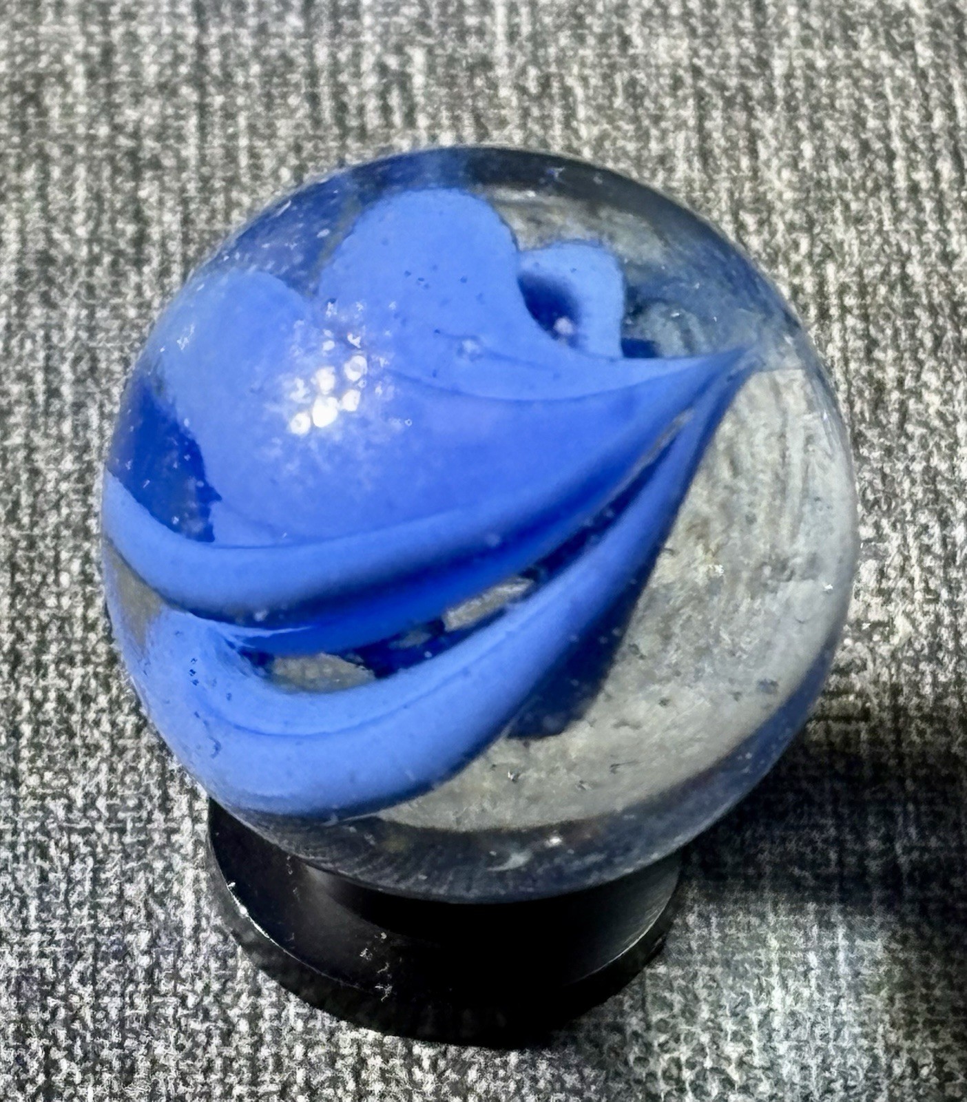 VTG Vitro Six Finger Caged Cats Eye Shooter Marble .94” Some Play Wear See Pics