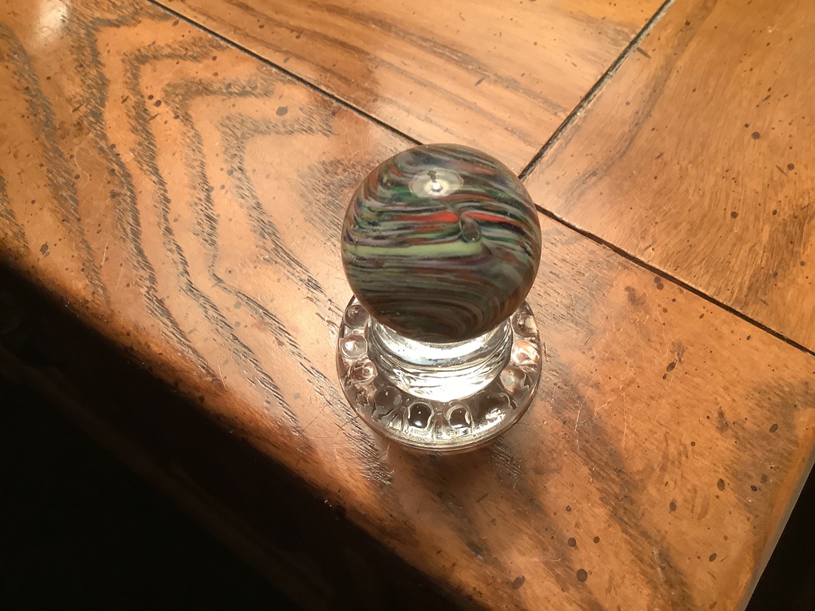 Beautiful 1 1/4 Inch Marble. Comes With Display Stand.