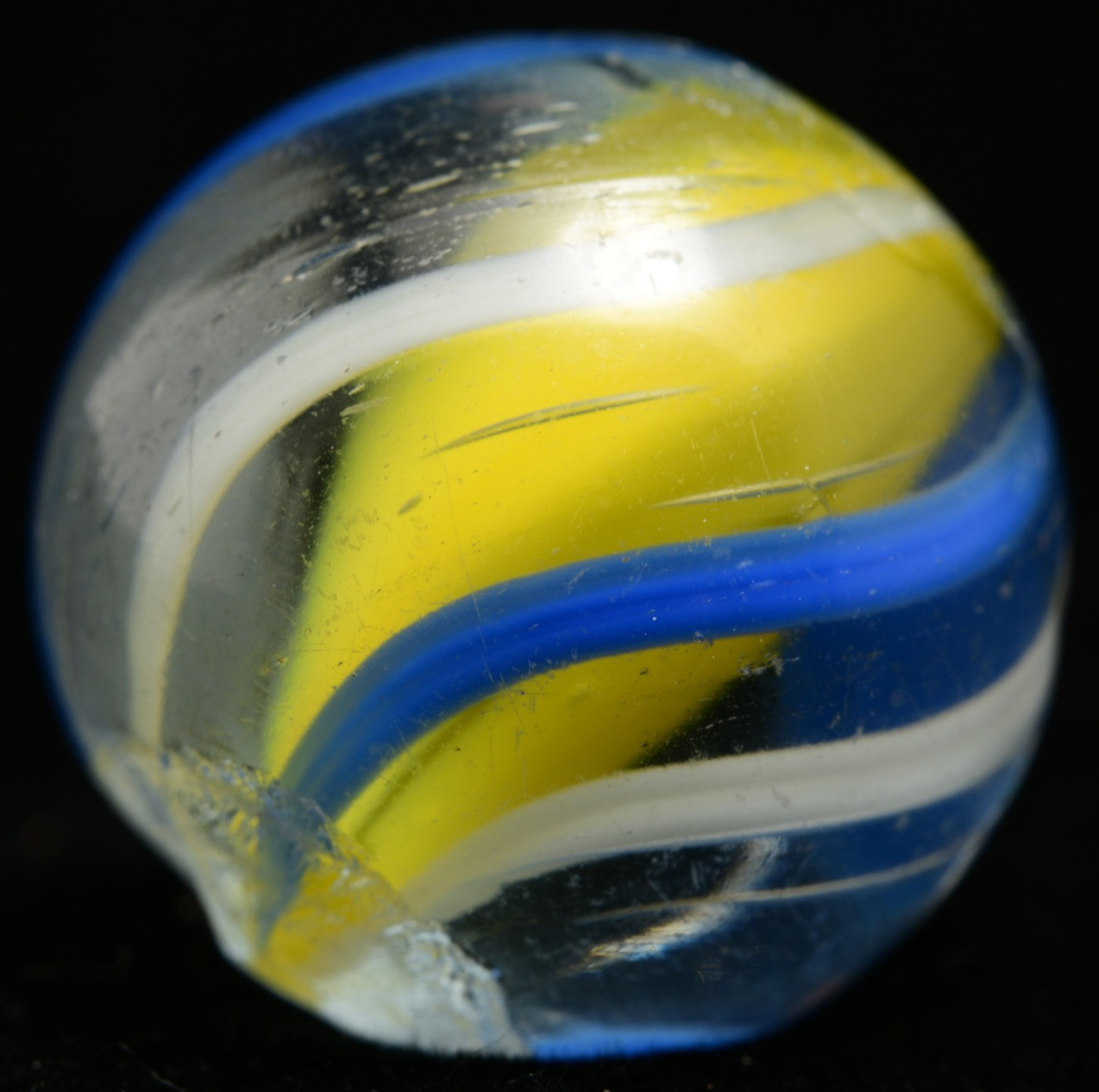 Lemon Solid Core German Handmade Antique Marble English Style 17.7mm 11/16”