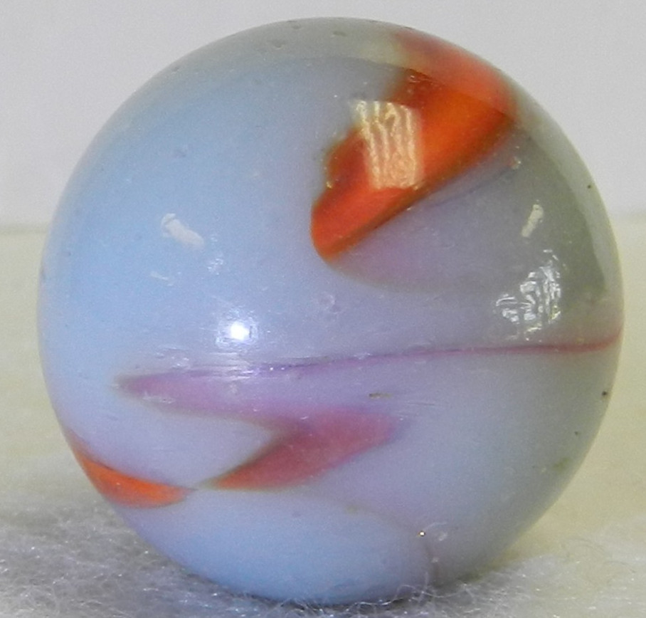 #21080m Vintage Peltier Glass Shooter Marble .98 Inches *Mint*