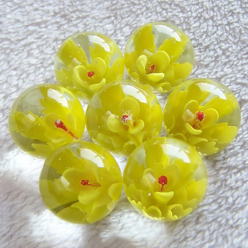25mm Glass Marbles Decorative Glass Beads Balls Vase Fish Tank Decor Toy Game