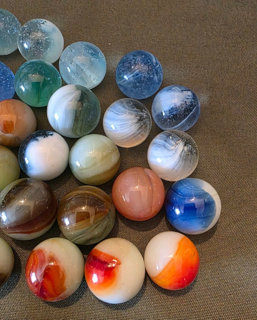 Vintage Marble Lot Master possibly others Beautiful Marbles M/NM Lot 5 Free Ship