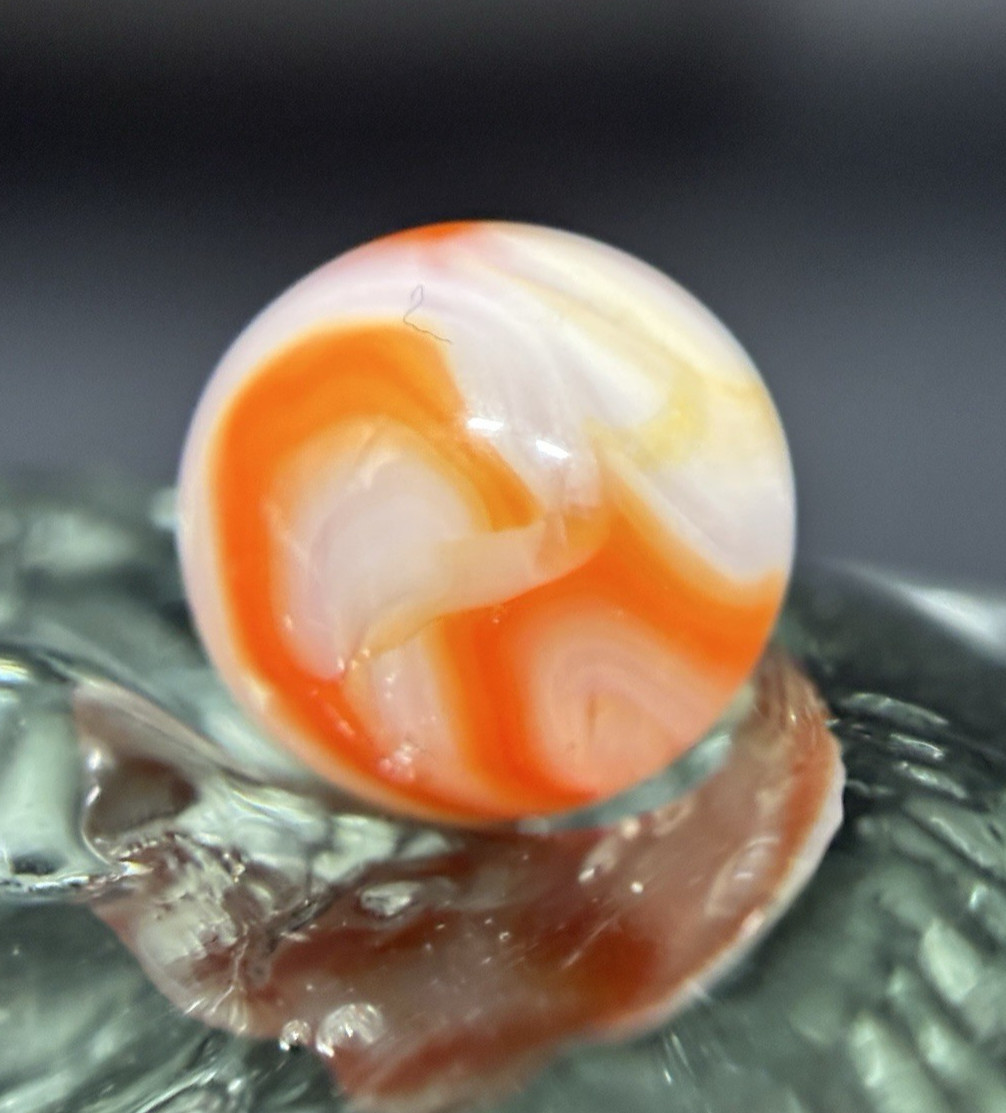 Vintage Alley Agate Pennsboro WV Swirl Marbles Gorgeous .61” Marble HTF Mint