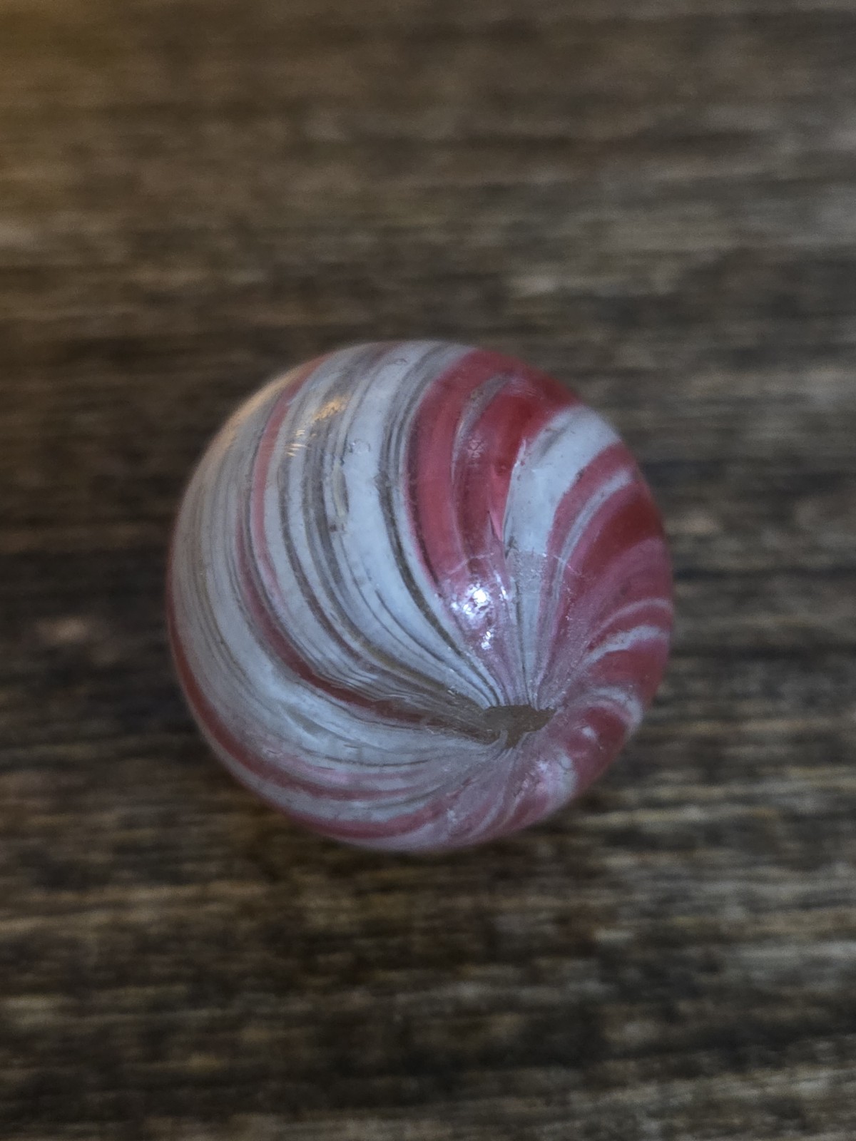 .90 German Vintage Marble Pink White Onion Skin Shooter