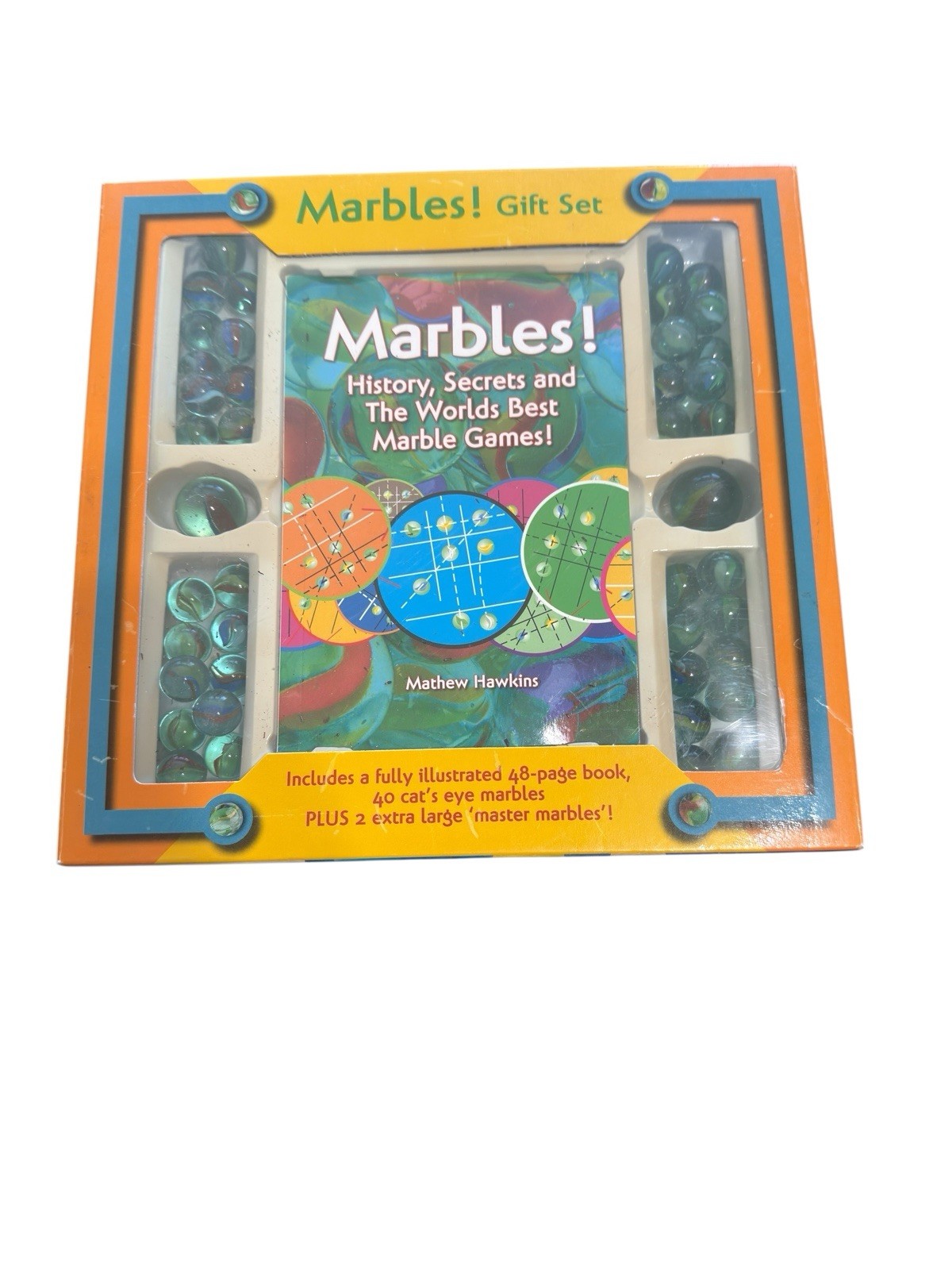 New Marbles, History, Secrets and The Worlds Best Marble Games! Gift Set