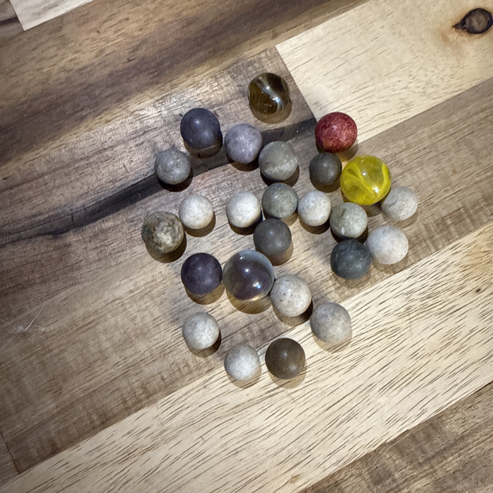 Antique Victorian Clay/ Glass Marbles Lot