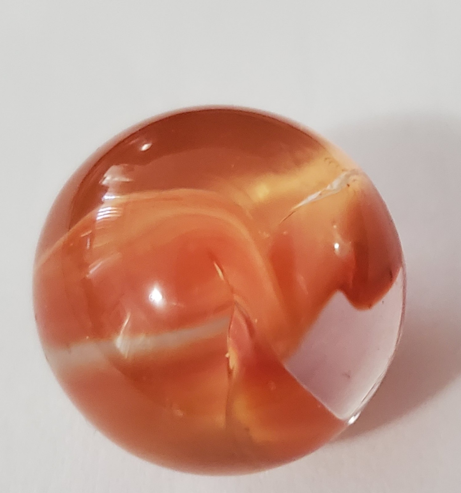 Vintage Hand-Blown Glass Swirl Marble GORGEOUS