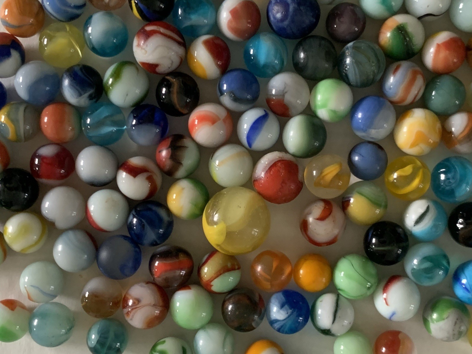 Vintage lot 125 Mixed Marbles – Collection Arkansas Flea Mart 35+ Years