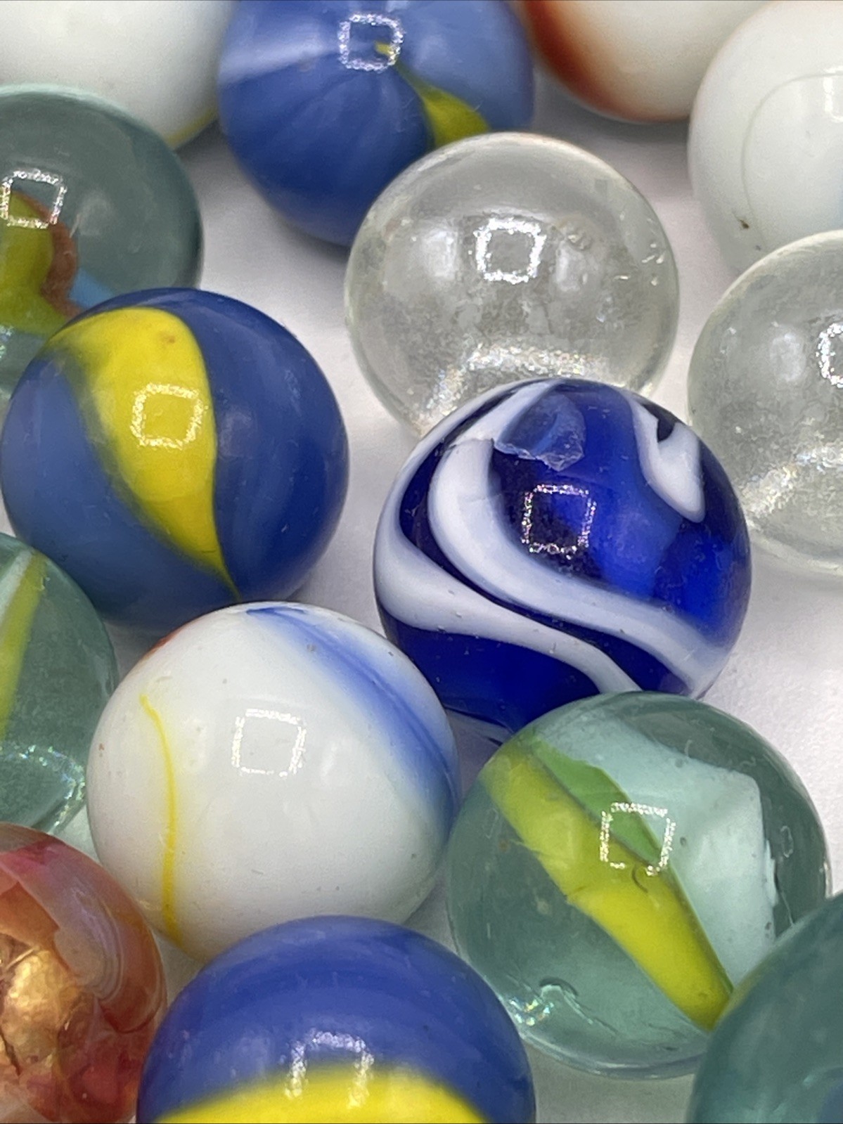 Marbles Mixed Lot Of 100+ Marbles Large Medium Small Estate Sale Find
