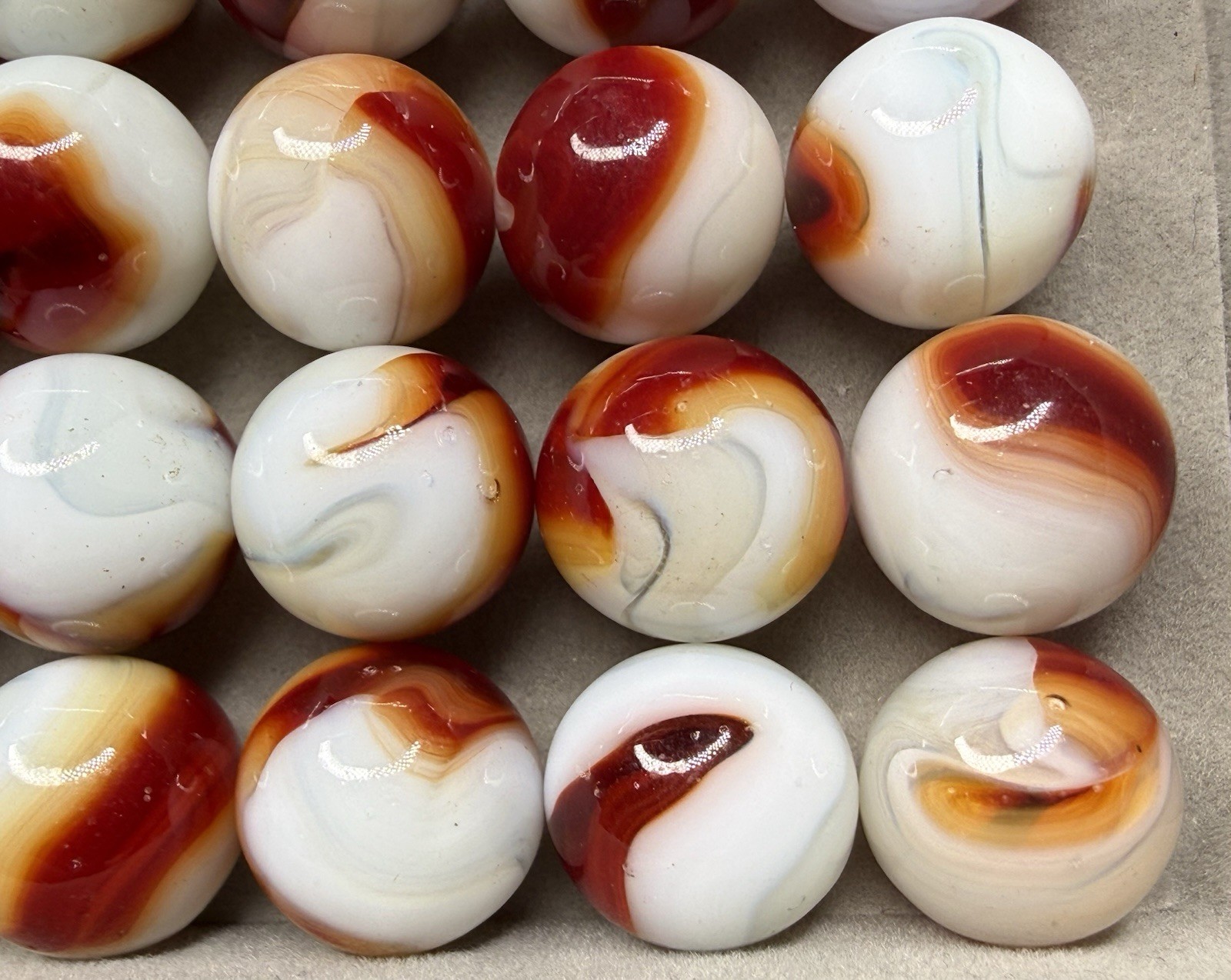 Lot Of 46 Jabo Marbles 5/8” NM To Mint