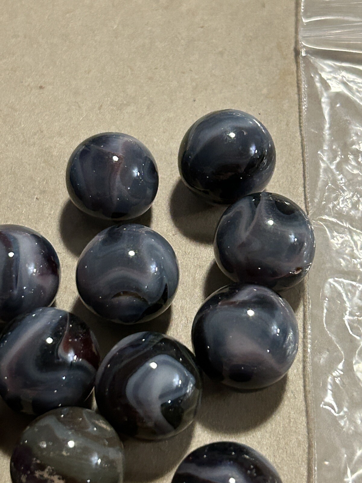 Vintage Marbles Lot Of 15 Large Unique Colors Lot 307
