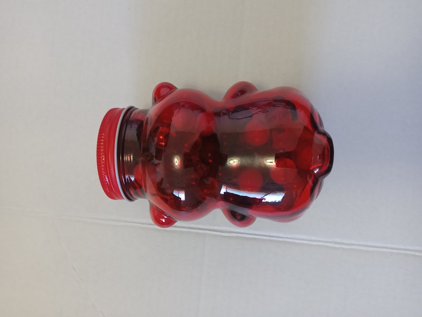 Vintage Glass Bear jar of Marbles Collection mix Colors 1.5 pounds free gift