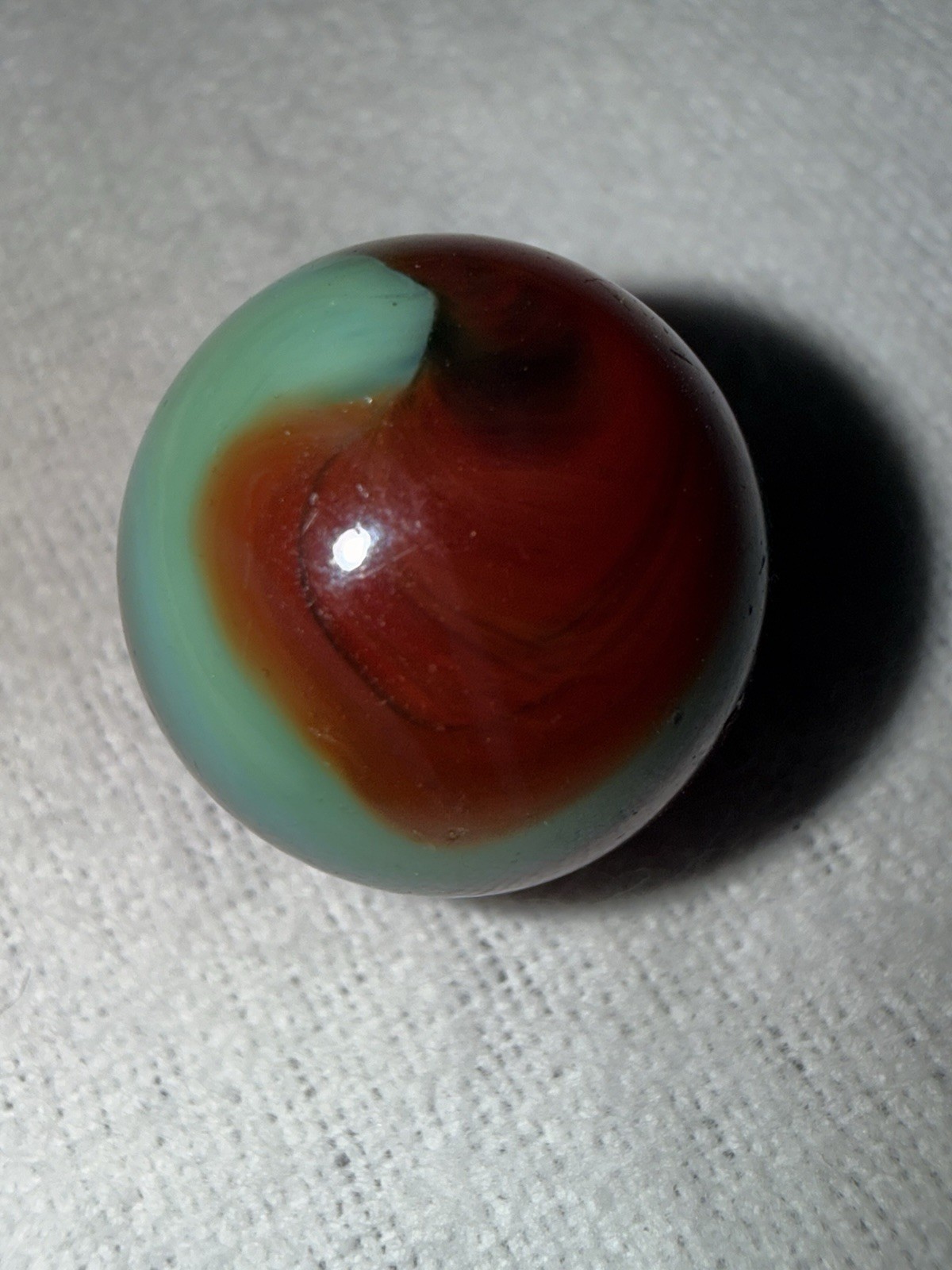 .63 Mint Sexy Stunning Akro Agate Triple Color Cork Green,Brownish And Black