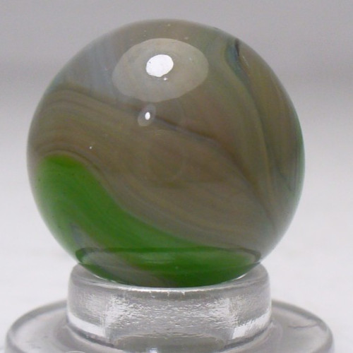 #1064 West Virginia Swirl Marble with Nice Grey and Green Swirls. Alley, Champ