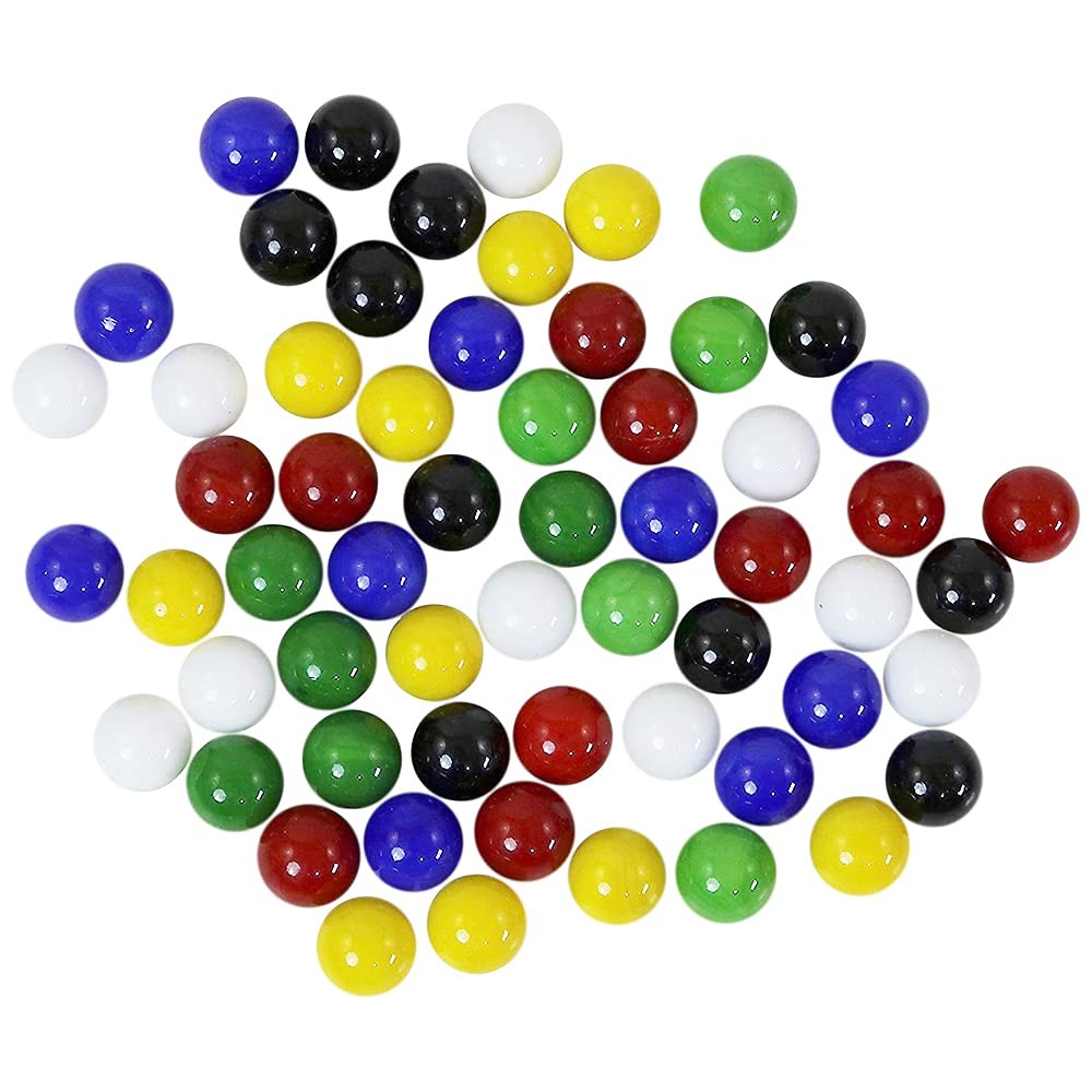 Mega Game Replacment Marbles 14mm -Solid Glass-60 Pieces – Chinese Checkers, …