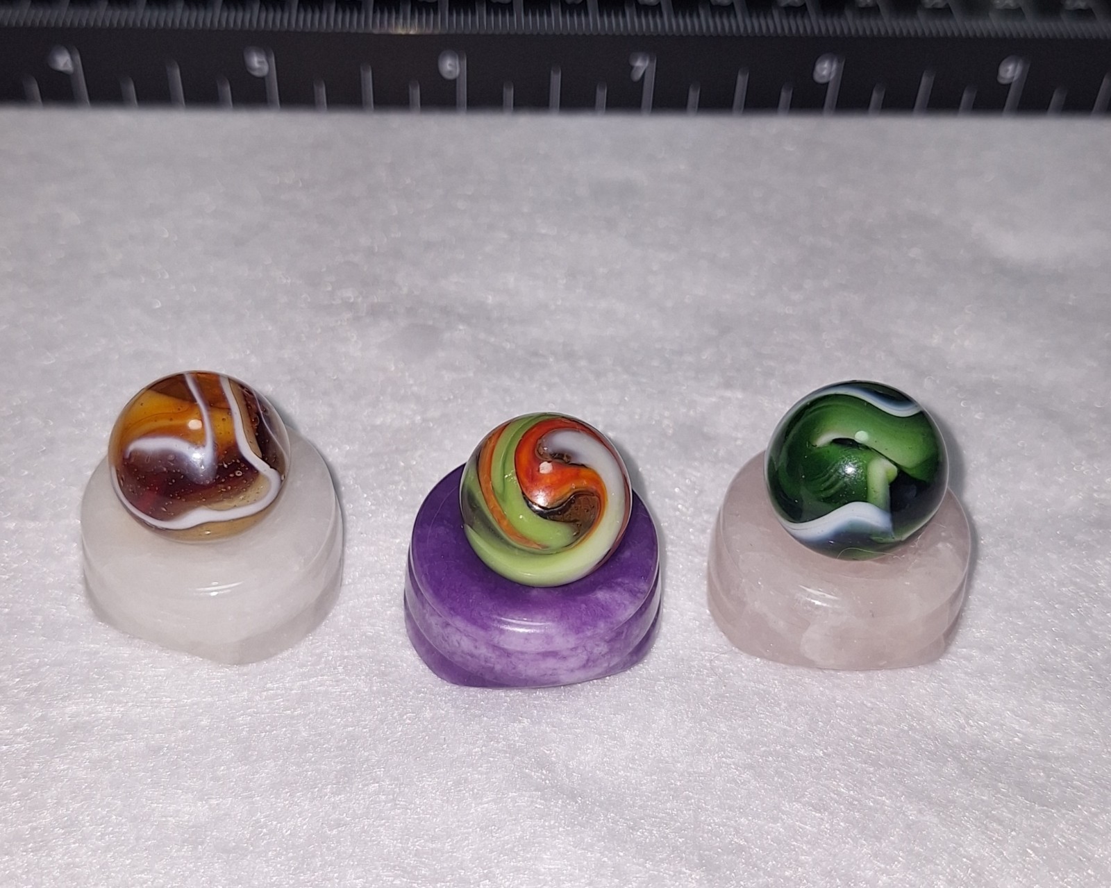 HTF Peltier Mint Lot: Green Jewel, “Cranberry Jewel” Rare Ruby Variant, Cool MCS