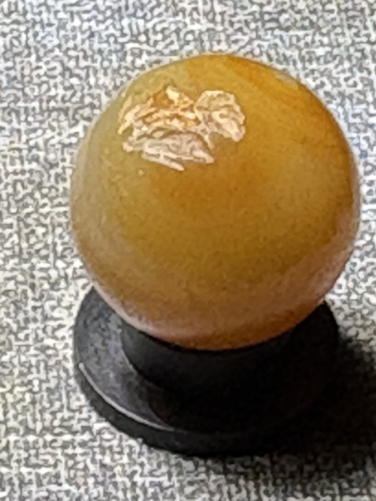 Vintage Faceted Handmade California Agate Marble .64”Tiny Fracture and Chip