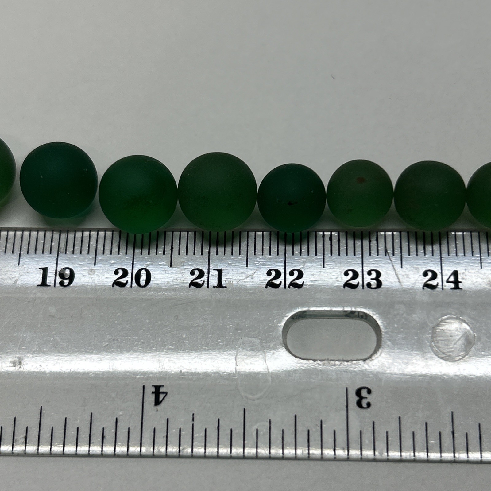 Lot Of 27 Tiny Antique Marble- 24 Green, 1 Orange, 2 Multi **Read