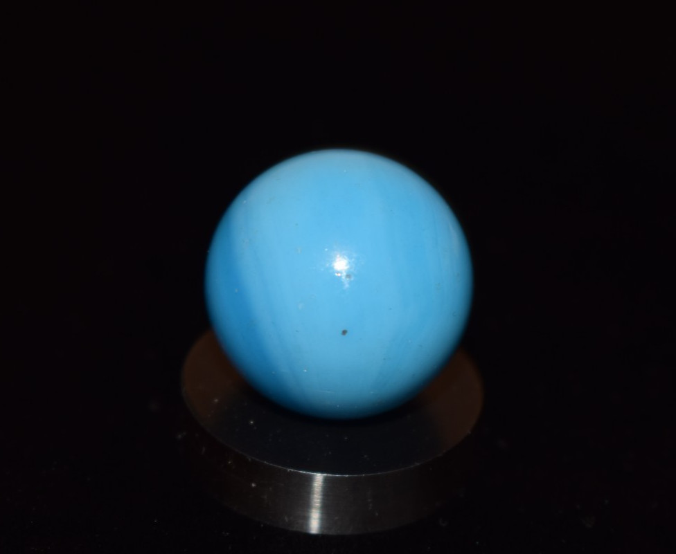 ⭐Vacor Turquoise Solite Opaque Glass Marble LARGE Shooter Size .875″=7/8″ MINT