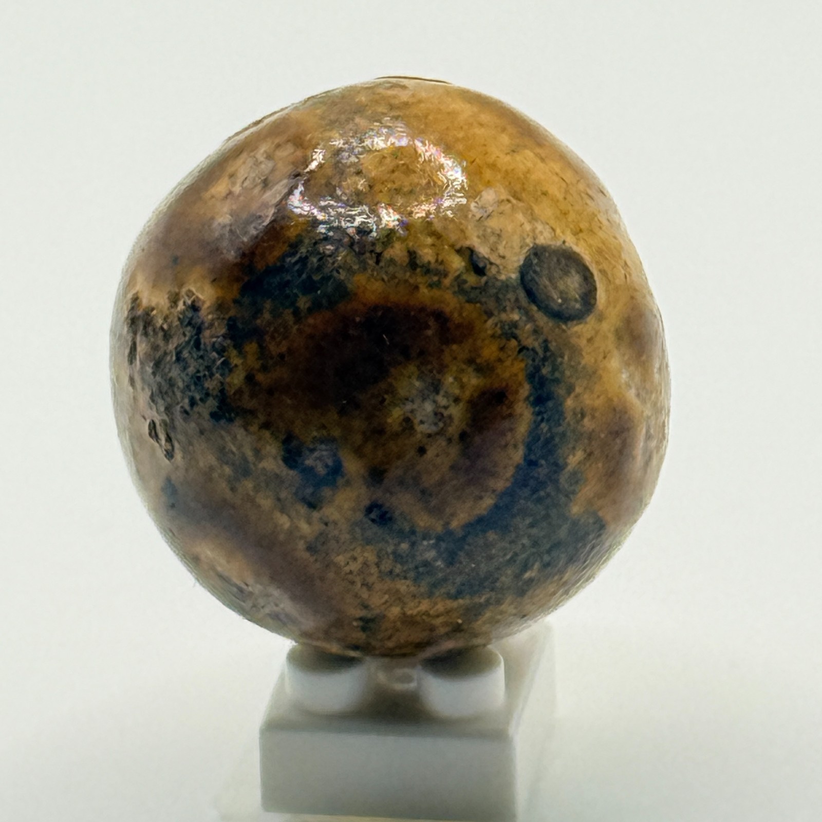Vintage Bennington Clay Marble Rare Black Brown 0.70 Inch Mint Condition